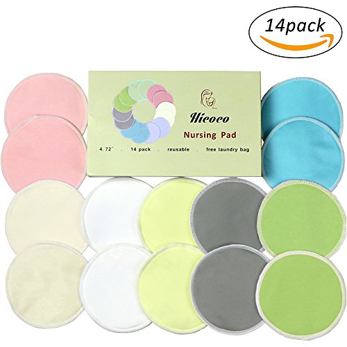 Organic Bamboo Nursing Pads,Maternity Bra Pads, Breastfeeding Pads