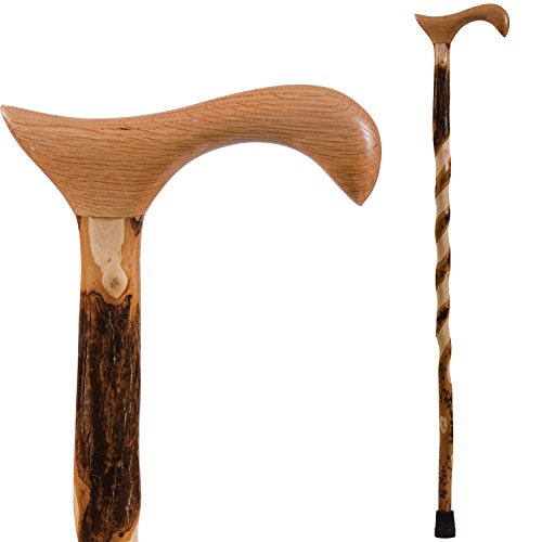 Handcrafted Wood Walking Cane Made in the USA by Brazos Free Form