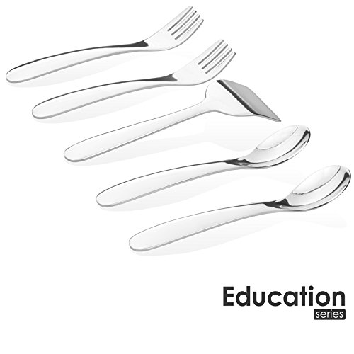 Kiddobloom Baby/Early Toddler Stainless Steel Utensil Set, Education