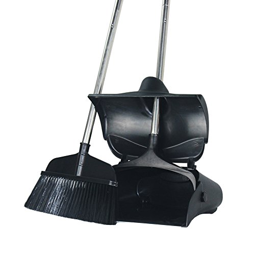 GLOYY Broom and Dustpan Set Commercial Sweep Set and Lobby Broom