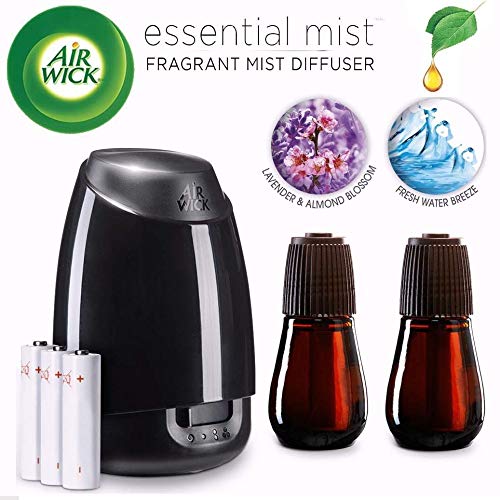 Air Wick Essential Oils Diffuser Mist Kit (Gadget + 2 Refills