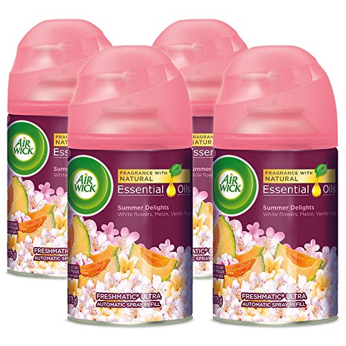 Air Wick Life Scents Freshmatic 4 Refills Automatic Spray, Summer