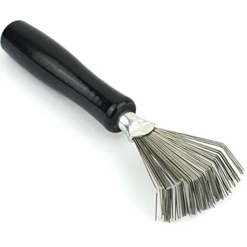 BLUPLE Hair Brush and Comb Cleaner with Wooden Handle, Vacuum Cleaner