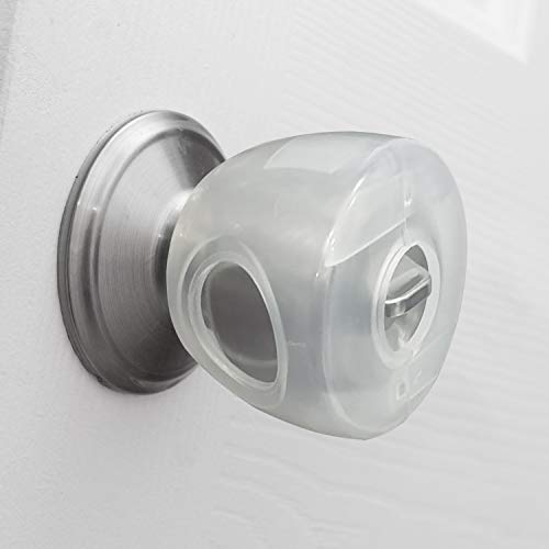 Door Knob Cover 4 Pack Clear Baby Safety Perfect for Home Décor
