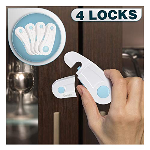 Cabinet Locks Child Safety Pack Of 4 Baby Proofing Safety Locks