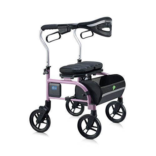 Evolution Trillium Lightweight Medical Walker Rollator with Seat and