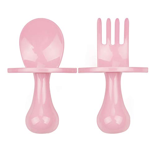 Baby Spoon Fork Self Feeding Utensils First Training Baby Eating