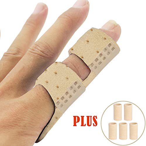 Finger Brace Splint, Luniquz Finger Splint with Rigid Support, Plus