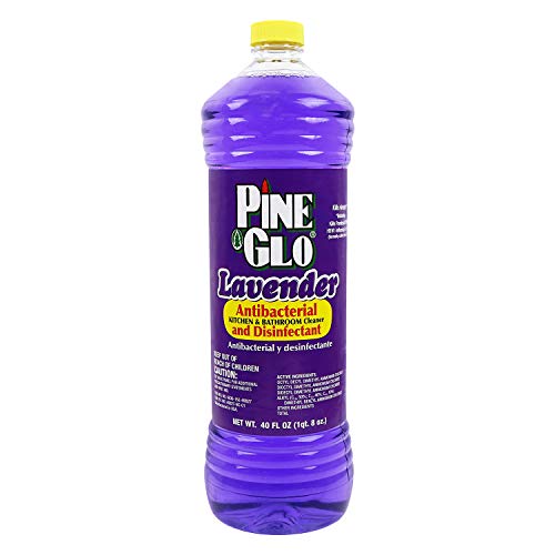 Pine Glo Antibacterial and Disinfectant Cleaner, Hospital Grade and EPA Registered. Lavender