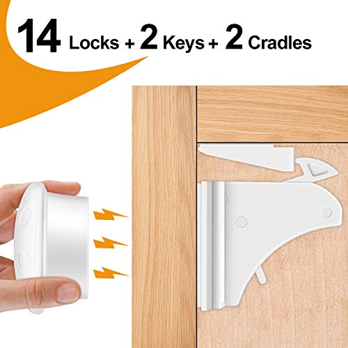 Cabinet Locks Child Safety Latches Ousi 2020 Upgraded 14 2 2 Pack