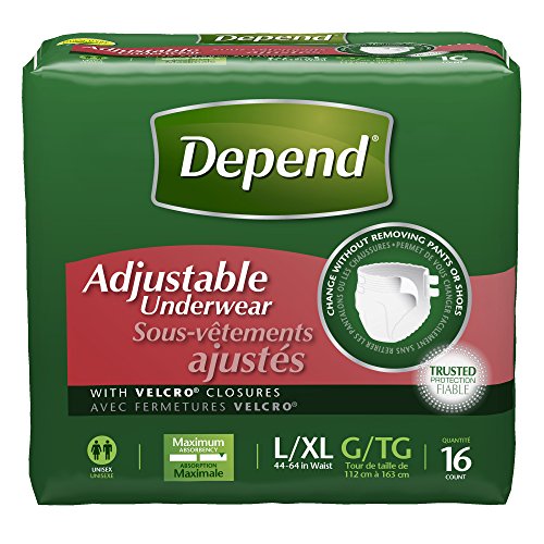 Depend Adjustable Incontinence Underwear, Maximum Absorbency, L/XL