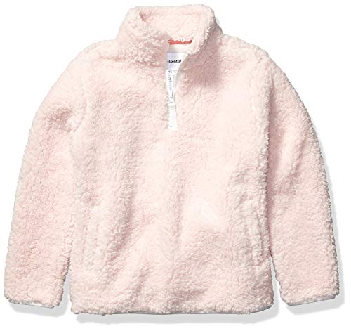 Amazon Essentials Girl's Polar Fleece Lined Sherpa Quarter-Zip Jacket ...