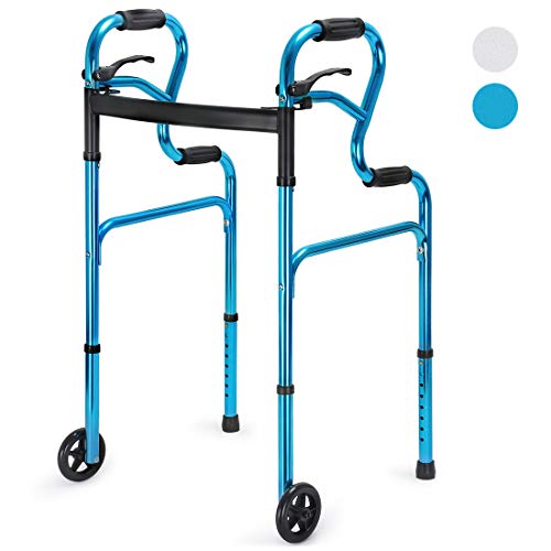 Health Line 3 in 1 StandAssist Folding Walker with Trigger Release and