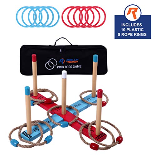 Outdoor Ring Toss Game by Rally and Roar for Adults and Families
